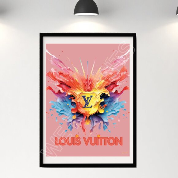 LOUIS VUITTON ART PRINT 11X14 with Frame - Picture 1 of 2